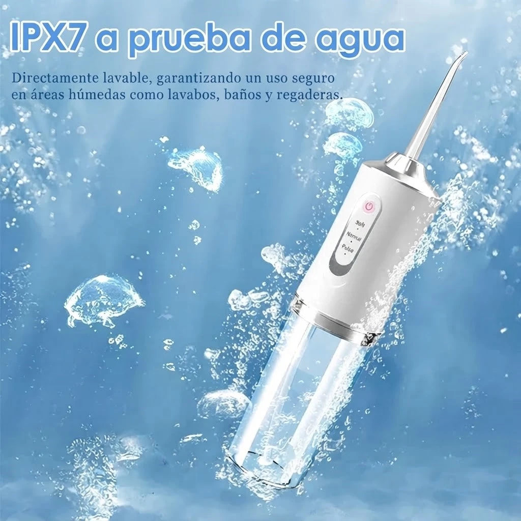 Irrigador Bucal Portátil Recargable, Sonrisa Perfecta y Encías Sanas